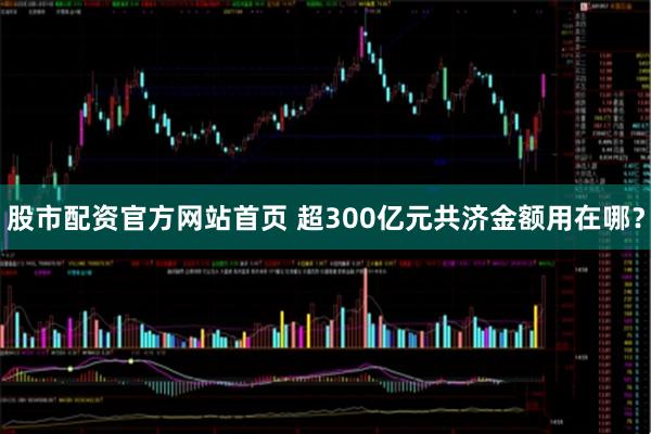 股市配资官方网站首页 超300亿元共济金额用在哪？